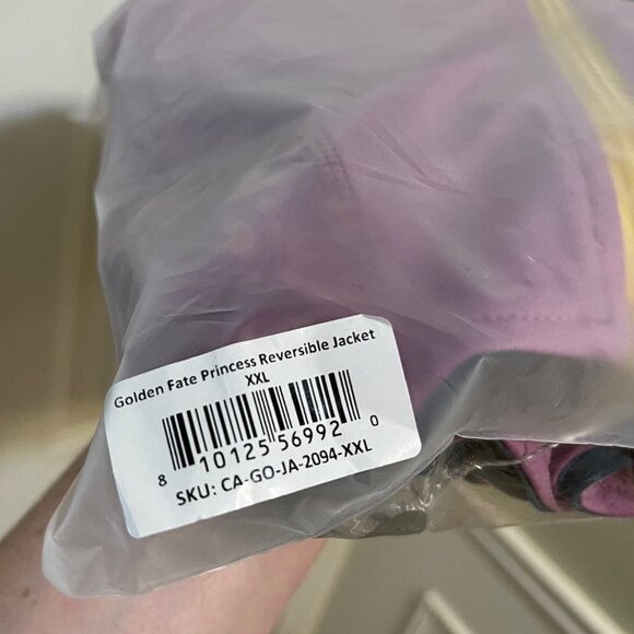 Crowned Athletics - Golden Fate - Reversible Jacket - NWT - XXL - Disney Tangled - Picture 13 of 15